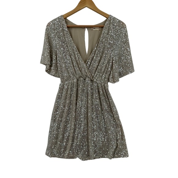 Alter'd State Sequin Dress Womens Sz S Party Glam Holiday Occasion Event Bling - Picture 1 of 10